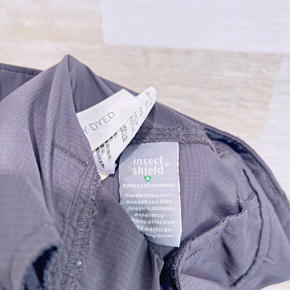 EDDIE BAUER Insect Shield Repellent Hiking Pants Gray Nylon Outdoor Mens 30x32 - Picture 7 of 8